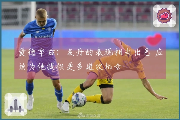 爱德华兹：麦丹的表现相当出色 应该为他提供更多进攻机会